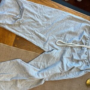 Aerie Light Gray Fleece Joggers